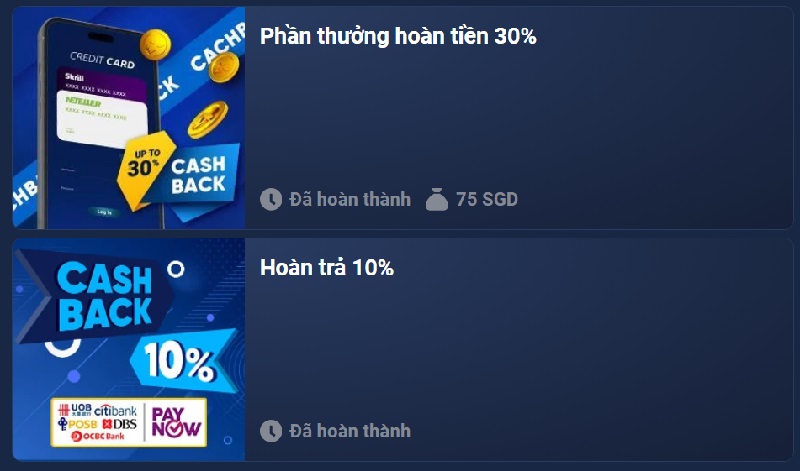 Khuyến mãi 2 Chương trình ưu đãi hoàn trả siêu hấp dẫn từ nhà cái
